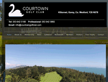 Tablet Screenshot of courtowngolfclub.com